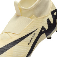 Nike Zoom Mercurial Superfly 9 Pro Gazon Naturel Chaussures de Foot (FG) Enfants Jaune Noir