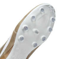 Nike Premier III Gazon Naturel Chaussures de Foot (FG) Doré Blanc