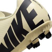 Nike Mercurial Vapor 15 Club Gazon Naturel / Gazon Artificiel Chaussures de Foot (MG) Enfants Jaune Noir