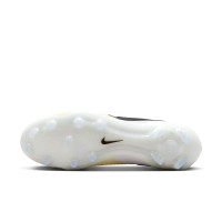 Nike Tiempo Legend 10 Elite Gazon Naturel Chaussures de Foot (FG) Jaune Blanc Noir Doré