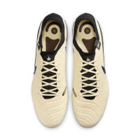 Nike Tiempo Legend 10 Elite Gazon Artificiel Chaussures de Foot (AG) Jaune Blanc Noir Doré