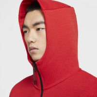 Nike Tech Fleece Vest Rood Zwart Zwart