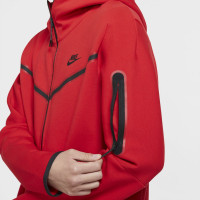 Nike Tech Fleece Veste Rouge Noir Noir