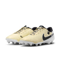 Nike Tiempo Legend 10 Academy Gazon Naturel Gazon Artificiel Chaussures de Foot (MG) Jaune Blanc Noir Doré