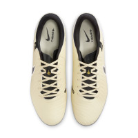 Nike Tiempo Legend 10 Academy Crampons Vissés Chaussures de Foot (SG) Anti-Clog Jaune Blanc Noir