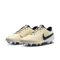 Nike Tiempo Legend 10 Club Gazon Naturel Gazon Artificiel Chaussures de Foot (MG) Jaune Blanc Noir Doré