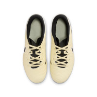Nike Tiempo Legend 10 Academy Gazon Naturel Gazon Artificiel Chaussures de Foot (MG) Enfants Jaune Blanc Noir Doré