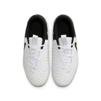 Nike Phantom GX II Academy Gazon Naturel Gazon Artificiel (MG) Enfants Noir Blanc Cassé Doré