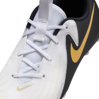 Nike Phantom GX II Academy Gazon Naturel Gazon Artificiel (MG) Enfants Noir Blanc Cassé Doré
