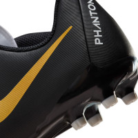 Nike Phantom GX II Academy Gazon Naturel Gazon Artificiel (MG) Enfants Noir Blanc Cassé Doré