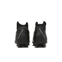 Nike Phantom Luna II Academy Gazon Naturel Gazon Artificiel Chaussures de Foot (MG) Noir Blanc Cassé Doré