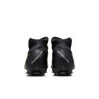 Nike Phantom Luna II Pro Gazon Naturel Chaussures de Foot (FG) Noir Blanc Cassé Doré
