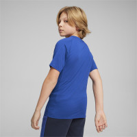 T-shirt PUMA Evostripe pour enfants bleu foncé blanc