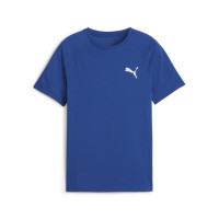 T-shirt PUMA Evostripe pour enfants bleu foncé blanc
