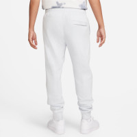 Pantalon de jogging polaire Nike Sportswear Club gris clair et blanc