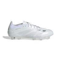 adidas Predator Elite Gazon Naturel Chaussures de Foot (FG) Blanc Argenté