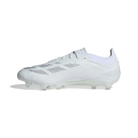 adidas Predator Elite Gazon Naturel Chaussures de Foot (FG) Blanc Argenté
