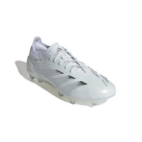 adidas Predator Elite Gazon Naturel Chaussures de Foot (FG) Blanc Argenté