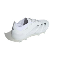 adidas Predator Elite Gazon Naturel Chaussures de Foot (FG) Blanc Argenté