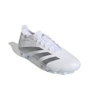 adidas Predator League Gazon Naturel Gazon Artificiel Chaussures de Foot (MG) Blanc Argenté Gris