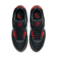 Baskets Nike Air Max 90 noir gris foncé blanc rouge