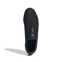 adidas Predator Elite Gazon Naturel Chaussures de Foot (FG) Noir Gris Foncé