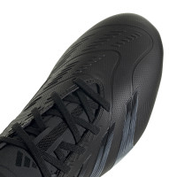 adidas Predator League Gazon Naturel Chaussures de Foot (FG) Noir Gris Foncé