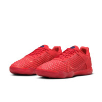 Nike React Gato Chaussures de Foot en Salle (IN) Rouge Vif Bleu