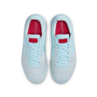 Nike Streetgato Chaussures de Foot Street Enfants Bleu Clair Rouge