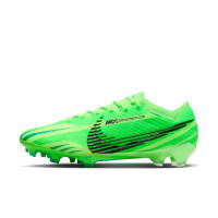 Nike Zoom Mercurial Vapor 15 MDS Elite Gazon Naturel Chaussures de Foot (FG) Vert Vif Noir Vert