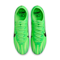 Nike Zoom Mercurial Vapor 15 MDS Elite Gazon Naturel Chaussures de Foot (FG) Vert Vif Noir Vert