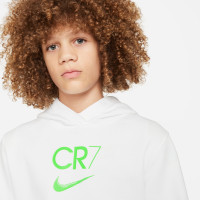 Nike CR7 Club Sweat à Capuche Fleece Enfants Blanc Vert Vif