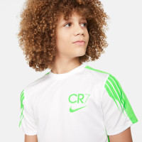 Nike CR7 Academy Trainingsshirt Kids Wit Felgroen