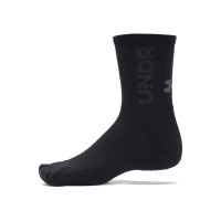 Under Armour Crew Sportsokken 3-Pack Zwart Wit