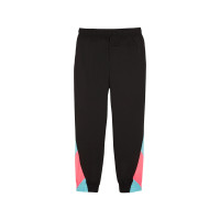 PUMA Manchester City Woven Pantalon d'Entraînement 2023-2024 Noir Bleu Clair Rose
