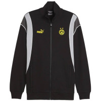 PUMA Borussia Dortmund FtblArchive Trainingsjack 2023-2024 Zwart Grijs Geel