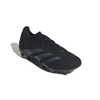 adidas Predator Pro Gazon Naturel Chaussures de Foot (FG) Noir Gris Foncé