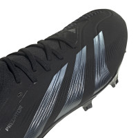 adidas Predator Pro Gazon Naturel Chaussures de Foot (FG) Noir Gris Foncé