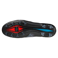 Mizuno Alpha Elite Gazon Naturel Chaussures de Foot (FG) Noir Bleu Rouge Blanc