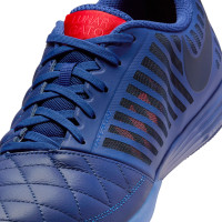 Nike Lunar Gato II Zaalvoetbalschoenen (IN) Donkerblauw Blauw Zwart Rood