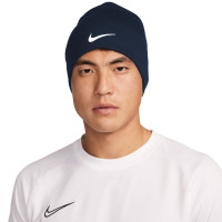 Nike Peak Beanie Donkerblauw Wit
