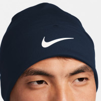 Nike Peak Beanie Donkerblauw Wit