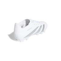 adidas Predator Club Gazon Naturel Gazon Artificiel Chaussures de Foot (MG) Blanc Argenté Gris