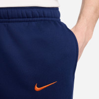 Pantalon de survêtement Nike Netherlands Sportswear Club 2024-2026 bleu orange