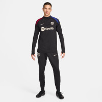 Nike FC Barcelone Strike Pantalon d'Entraînement 2024-2025 Noir Blanc Rouge Bleu