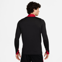 Nike Liverpool Strike Haut d'Entraînement 1/4-Zip 2024-2025 Noir Rouge