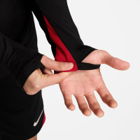 Nike Liverpool Strike Haut d'Entraînement 1/4-Zip 2024-2025 Noir Rouge