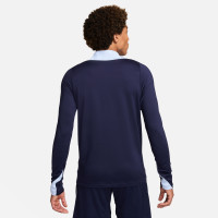 Nike France Strike Survêtement 1/4-Zip 2024-2026 Bleu Foncé Bleu Clair