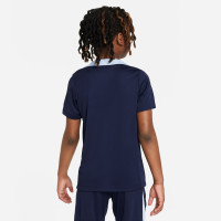 Kit d'entraînement Nike France Strike 2024-2026 pour enfant, bleu foncé, bleu clair