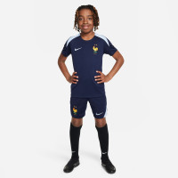Nike France Strike Maillot d'Entraînement 2024-2026 Enfants Bleu Foncé Bleu Clair